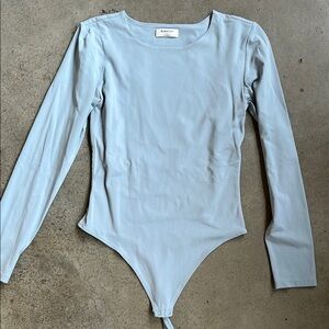 Light Blue Long Sleeve One Piece